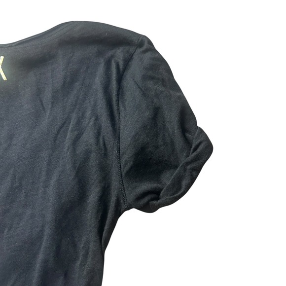 Y2K PINK Victoria's Secret Black Sequin Graphic‎ Tee Shirt XS - Picture 4 of 4